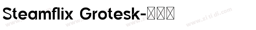 Steamflix Grotesk字体转换